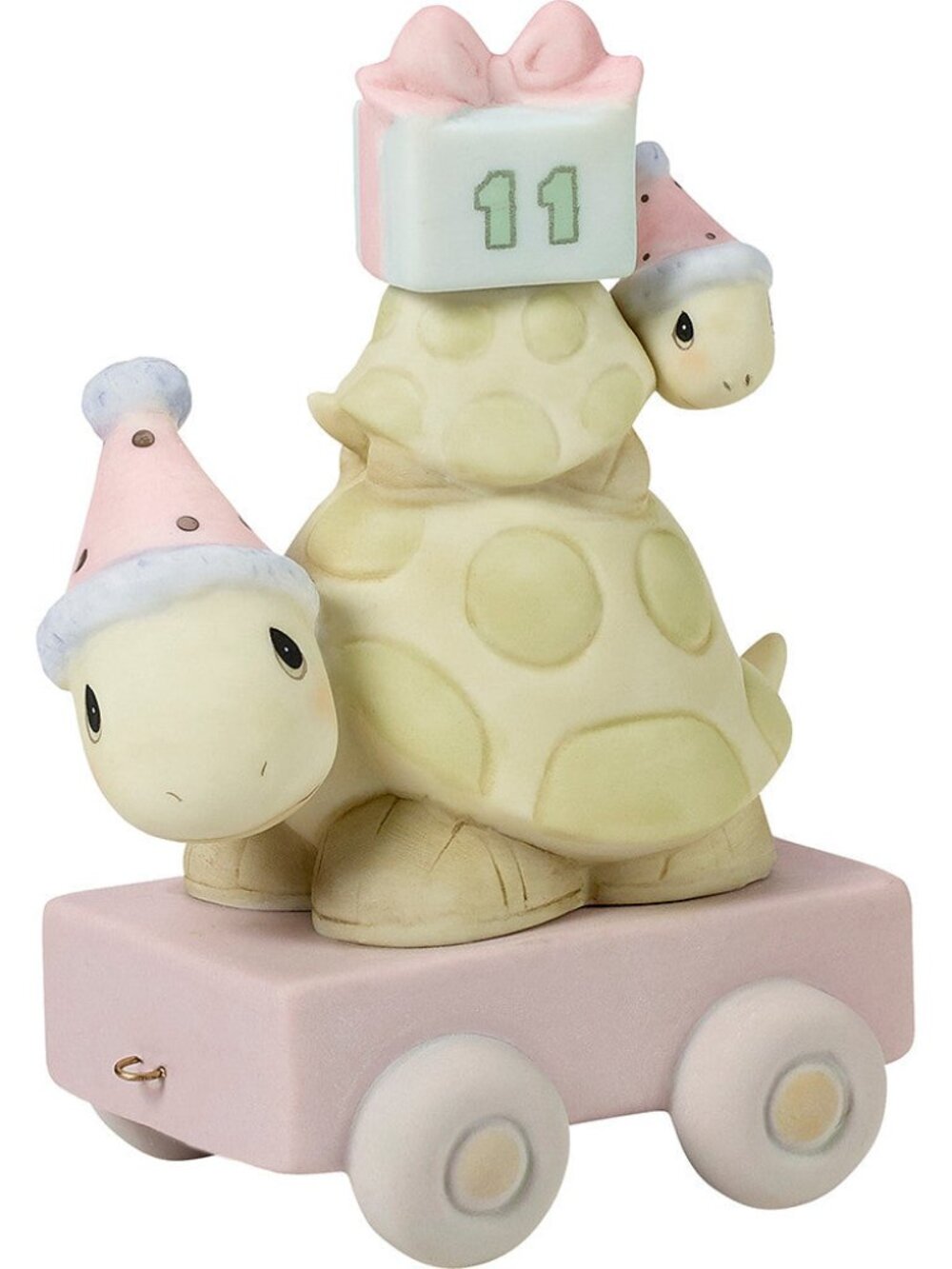Rare vintage Precious moments birthday circus train. Turtles